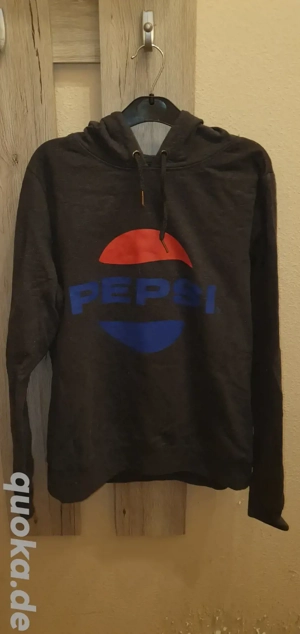 Dunkelgrauer Pepsi Hoodie Kaputzenpullover Größe 38(M) 