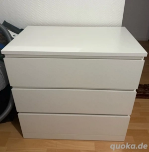 IKEA MALM Kommode   3 Schubladen, Weiß, 80 78 cm