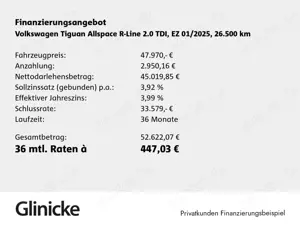 Volkswagen Tiguan Allspace 2.0 TDI DSG R-Line 4Motion AHk S Bild 2