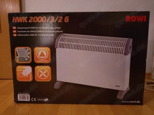 Rowi Wärmekonvektor 2000 W HWK 2000 3 2 G Heizung Heizelement