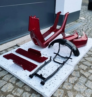 Pulverbeschichtung Kreidler Zündapp MZ Mofa Moped Puch NSU Simson S51 Schwalbe