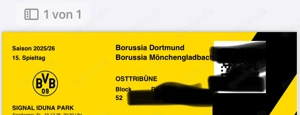 2-4 Tickets Borussia Dortmund BVB-Borussia Mönchengladbach 