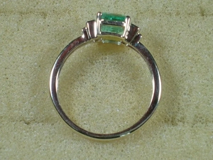 NEU: Ring 18 - 56,5 585 Gold Sambia Smaragd + Diamanten Bild 4