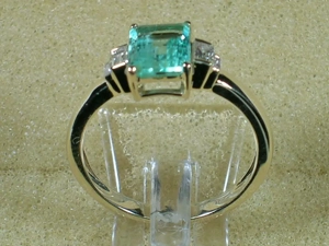 NEU: Ring 18 - 56,5 585 Gold Sambia Smaragd + Diamanten Bild 3