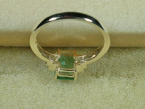 NEU: Ring 18 - 56,5 585 Gold Sambia Smaragd + Diamanten Bild 6