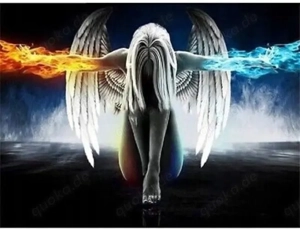 Malen nach Zahlen Engel der Elemente 40 x 50 cm