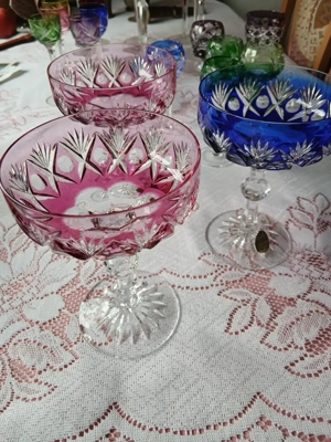 Bleikristall 3 Sektschalen Klokotschnik