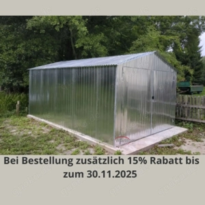 Blechgarage nach Maß Metallcontainer Autogarage 