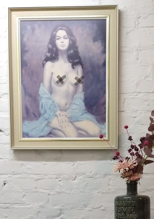 Akt Druck 60er 70er Vintage MidCentury retro