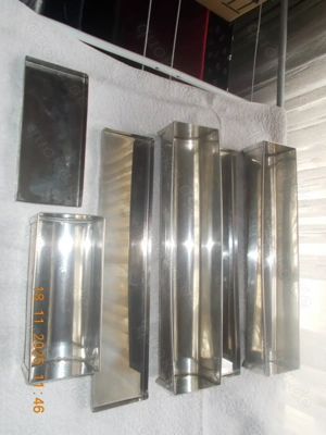 3 Längliche Aluminiumstahl Backformen 2x39 cm, 1x19 cm  Bild 2