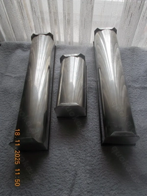 3 Längliche Aluminiumstahl Backformen 2x39 cm, 1x19 cm  Bild 5