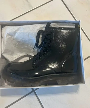 POST BLACK FRIDAY SALE - Damen Boots schwarz glänzend