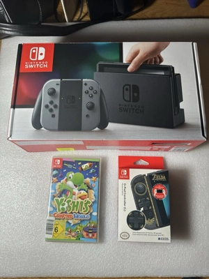 Nintendo Switch 1 spiele Konsole mit Zubehör set + verpakung 