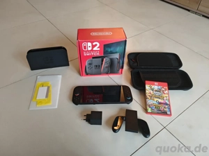 nintendo switch 2 spiele Konsole mit Mario kart World spiel + verpakung und Zubehör set , sehr guter