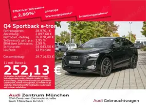 Audi Q4 e-tron Q4 Sportback 35 e-tron S line Virtual/Navi