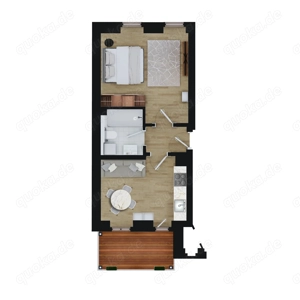 Helle 2-Raum-Wohnung mit Balkon in Böhlitz-Ehrenberg, Leipzig