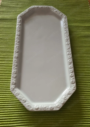 Rosenthal Maria Weiss Königskuchenplatte 36x16cm Top wie NEU