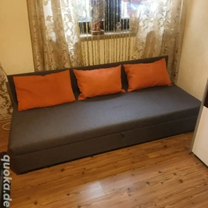 Schlafcouch   Gästebett Neuwertig 200cmx80cm mit Bettkasten