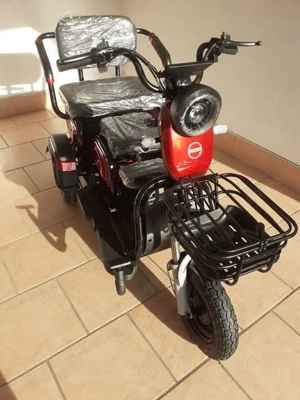 3 Rad Elektro Roller,  Starke Motor1000 W, und Batteri 60V, 2 Sitze +Kind, Reichweiter bis zu 90 Km  Bild 3