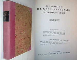 Die Sammlung Dr. A. Breuer   Berlin - Ostasiatische Kunst : Mai 1929, Paul Cassirer und Hugo Helbing