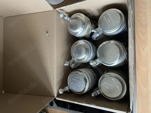 Bierkrüge mit Zinndeckel, Humpen, Sammlerstücke 6  Bild 2