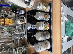 Bierkrüge mit Zinndeckel, Humpen, Sammlerstücke 6  Bild 4