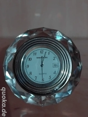 Kristall Tischuhr Napoleon von Swarovski 