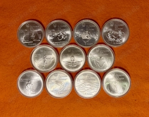 5 Dollar + 10 Dollar Silbermünzen Olympiade Montreal 1976 Kanada 925er Feinsilber