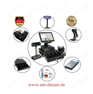  Touch Kasse Kiosk Imbiss Friseur Dönerladen + TSE 2026 Swissbit