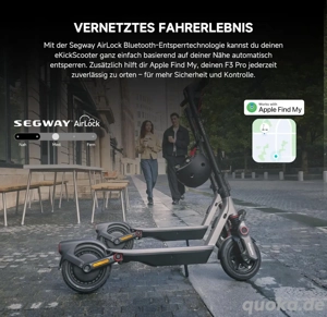 Segway-Ninebot F3 Pro D, E-Scooter Bild 3