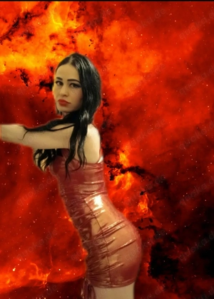 Rotgoldenes Mini Kleid XS