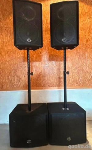 PA Anlage mit Mischpult & Verstärker 