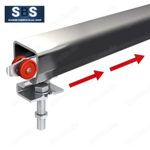 Schiebetür mit Schiene, Laufschiene mit Rollen, Schiebetorbeschlag für Innen und Außenbereiche