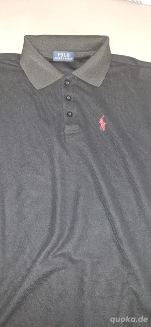 Schwarzer Polo Hemd