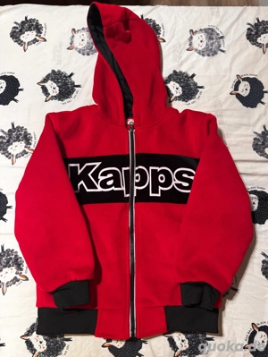 Jungen Hoodie aus Samt   Rot Schwarz   Größe 7 8 Jahre