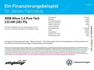 Peugeot 3008 Allure 1.6 Pure Tech LED+LEDER+NAVI+PANO Bild 2