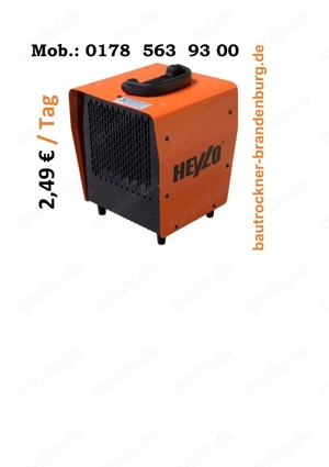 Luftentfeuchter, Bautrockner, Brandenburg, Lieferung, Trockner