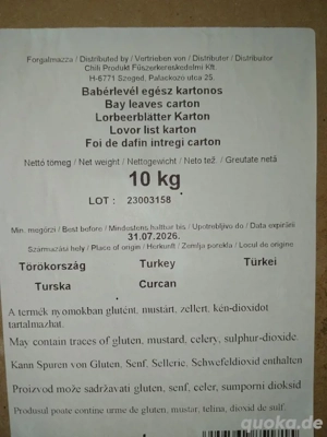 10 kg Lorbeerblatter von Turkey  