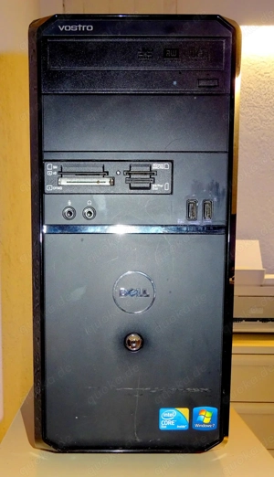 PC Dell Vostro, Win 7 Prof., 64 Bit mit Tastatur und Bildschirm