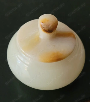 Kleine echte Onyx Naturstein Deckeldose Dose Schale+Deckel handgeschliffen