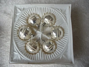 6 Ältere Christbaumkugeln Glas Weihnachtskugeln Glaskugeln Christbaumschmuck