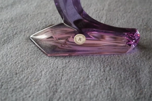 Seltener Alexandrit Neodym Glas Kerzenhalter mit Original Etikett Bild 5