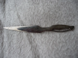 Stylischer Nino Cerruti Brieföffner versilbert Silber