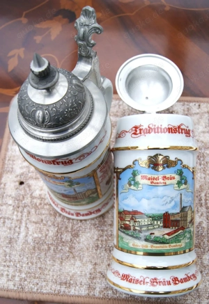 2 Traditionskrüge Brauerei Maisel Bamberg