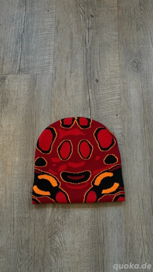 rote two froggs beanie one size neu