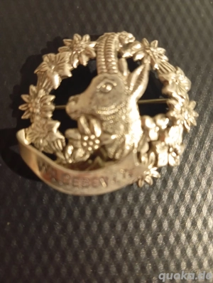Trachten Anstecknadel Brosche Steinbock 