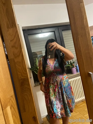 Buntes Kleid mit muster 36 38