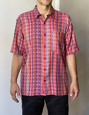 Neues Missoni Herren-Hemd, 100% Baumwolle, kurzärmelig, Größe 50 Bild 4