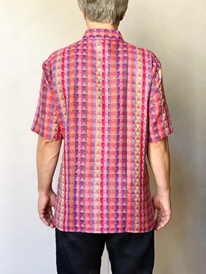 Neues Missoni Herren-Hemd, 100% Baumwolle, kurzärmelig, Größe 50 Bild 7
