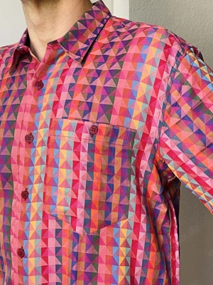 Neues Missoni Herren-Hemd, 100% Baumwolle, kurzärmelig, Größe 50 Bild 5